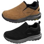 FitVille Wide Slip-On Trainers for Men Comfortable Outdoor Walking Hiking Shoes