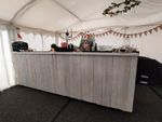 4m Modular White Mobile Event Bar Counter Wedding Bar Pop Up