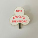 Brentford   Metal Vintage Type Pin Badge Ace Of Clubs