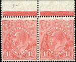 Australia Stamp Scott #68c Watermark 203 Perf 14 Pair Mint NH F
