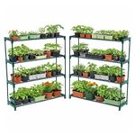 NEW Double Pack Flower Staging Display Greenhouse Racking Shelving