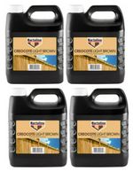 Bartoline Creocote Oil Based Timber Treatment Light Brown Creosote 4L Multi Pack