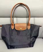 Authentic Longchamp Le Pliage Tote – Large Black Nylon Bag New with Tags