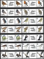 ALDERNEY POSTAGE STAMPS BIRDS definitives 2020 se-tenant pairs (2 sets) UN/M