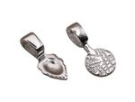 925 Sterling Silver MOUNTING BAIL Flat Pad - 6mm x 8mm, 8mm - wholesale findings