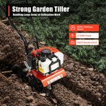 52CC 1700W Garden Gas Powered Tiller Cultivator Garden Loosening Soil Machine