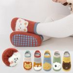 2 Pairs Anti Slip Socks Baby Boy Girl Cotton Thick Warm Floor Sock Toddler Kids