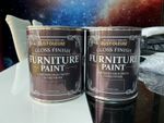 Rust-Oleum Gloss Finish Furniture Paint Colour Deep Sea 750ml (Pack of 2)