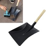 Wooden Hand Metal Shovel Garden Dust Pan Coal Leaves Indoor Outdoor Multipurpose