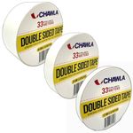 DOUBLE SIDED TAPE CLEAR TAPE STRONG CRAFT ADHESIVE 12MM 24MM 45MM x 33M