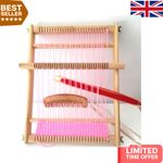 Wooden Weaving Loom Kit 40x26 cm - Ideal for Kids & Adults Creative Projects