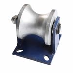 U-Groove Wheel with Mounting Base Sturdy Sliding Gate Roller with Bracket Steel