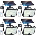 LED Solar Motion Sensor Wall Light Outdoor Garden Security Garage Shed Lamp UK