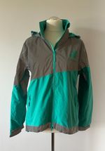 Official Deliveroo teal and reflective unisex hooded rider jacket M