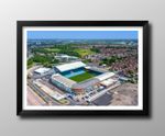 Leeds United FC Framed Print, Elland Road Stadium Memorabilia. Yorkshire. Gifts