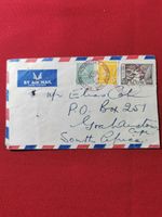 1954 Suomi-Finland Airmail Cover To Grahamstown Cape-South Africa, Unique postal