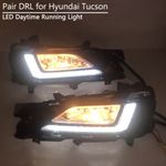 For Hyundai Tucson 2019 2020 LED Driving Fog Lamp DRL Daytime Running Light