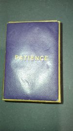 Vintage De La Rue "Patience" Double Deck Card Set – Miniature Playing Cards