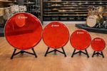  DRUM HEADS HYDRAULIC   10 13 14 & 16 Set 4 Batter HEADS 2 Ply RED by Bonham 