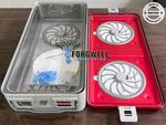 4 Filter Paper Holder Perforated Aluminium Sterilization Box Case With Mesh Tray