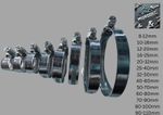 Adjustable Hose clips Jubilee style Clamps 8–110mm |Stainless Steel | worm drive
