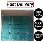 4000  Paper Hand Towels V Interfold  tissues Multi Fold Premium Quality C fold