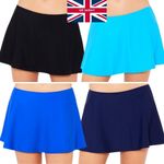 Scuba Women's Mix & Match Swim Skirt With Attached Brief Bottoms UK Seller 10-22