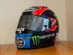 Arón Canet HJC Moto 3 Race Helmet signed memorabilia 