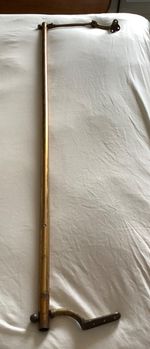ANTIQUE PORTIERE ROD – PIVOTING DOOR CURTAIN RAIL