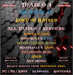 ✨Diablo 4✨Season 13✨All Diablo 4 Boost✨Power LVL & Mats & Runes & Boss Runs✨