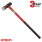 LOG SPLITTING MAUL AXE 6lb FIBREGLASS SHAFT WOOD CHOPPER AMTECH 3 YEAR WARRANTY