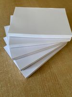5 x A6 Size Plain White Jotter Pads 100 Sheets per pad (total 5 pads=500 sheets)