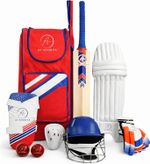 11-Piece Cricket Set – Includes Bat, Pads, Gloves, Helmet & Protective Gear