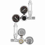 _CO2 Regulator Aquarium Dual Gauge Display With Bubble Counter And Check