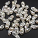 Freshwater Baroque Fireball Pearls- 1 Count -  16-22mm x 10-13mm, for Jewellery