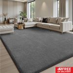 Extra Large Rugs Short Pile Soft Fluffy Anti-Slip Mat Living Room Bedroom Carpet