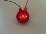 12V-24V Car Motorcycle LED Digital Display Voltmeter Waterproof Meter RED UK