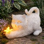 Solar LED Cat Butterfly Memorial Light Waterproof Outdoor Tribute Decoration