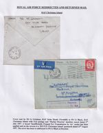 1957 RAF Stoke Heath to BFPO Christmas Island Cover Insufficiently Prepaid