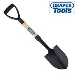 Mini Wooden Shovel Round Point Nose Car Boot Snow Digging Spade Draper 15072