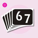 25  x 67  Glitter Tattoo Stencil REFILL pack -Kids Party