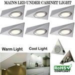 Led Mains Kitchen Under Cabinet Cupboard Worktop Triangle Light Unit Lamp Lights