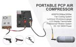 PCP Air Compressor PCP Rifle/Pistol 4500PSI/30MPa Manual-Stop w/Built-in Fan New