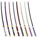 Bamboo Wood Sword One Piece Prop Anime Cosplay Blunt Katana Gift Sheath 100cm