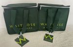 2x NEW Waitrose Foil Insulated Small Lunchbox Cool Chill Green-Same Day Dispatch