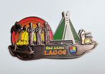 Bronze Lagos Nigerian Fridge Magnet | Ikoyi Bridge | Danfo | Sunshine |