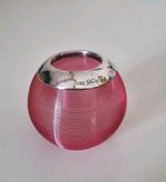 Cranberry Glass Silver Mounted Ribbed Match Striker  1900