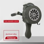 Hand Crank Siren Horn Manual Operated Air Raid Alarm Aluminum Alloy Green NEW