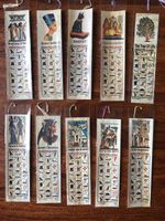 5 Papyrus Bookmarks Ancient Egyptian On Genuine Papyrus