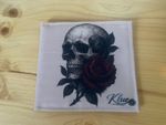Tattoo skull and rose design disabled blue badge holder wallet hologram safe